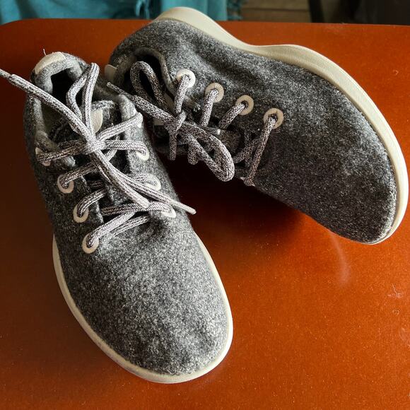 Allbirds Merino Wool Gray Runners Lace Up Women’s Sneakers 8 - Picture 1 of 12
